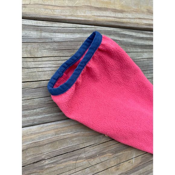 Patagonia Micro D Snap-T Fleece Pink / Blue Trim Pullover Sweatshirt, Size Large - Picture 12 of 16